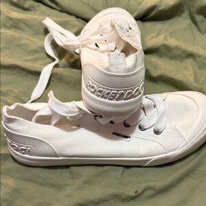 Rocket Dog Classic White Canvas Shoes